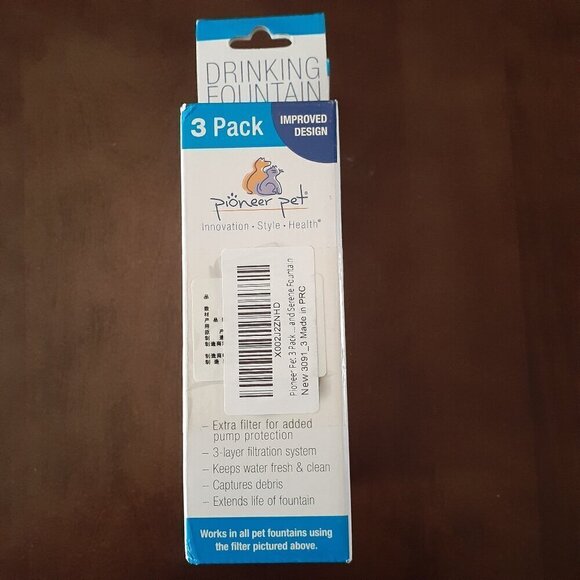 Pioneer Pet NWT 3 Pack Drinking Fountain Replacement Filters - Picture 2 of 4